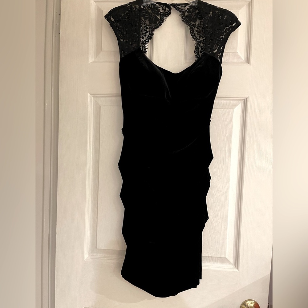 Vintage Cache Black Velvet Dress Never Worn!